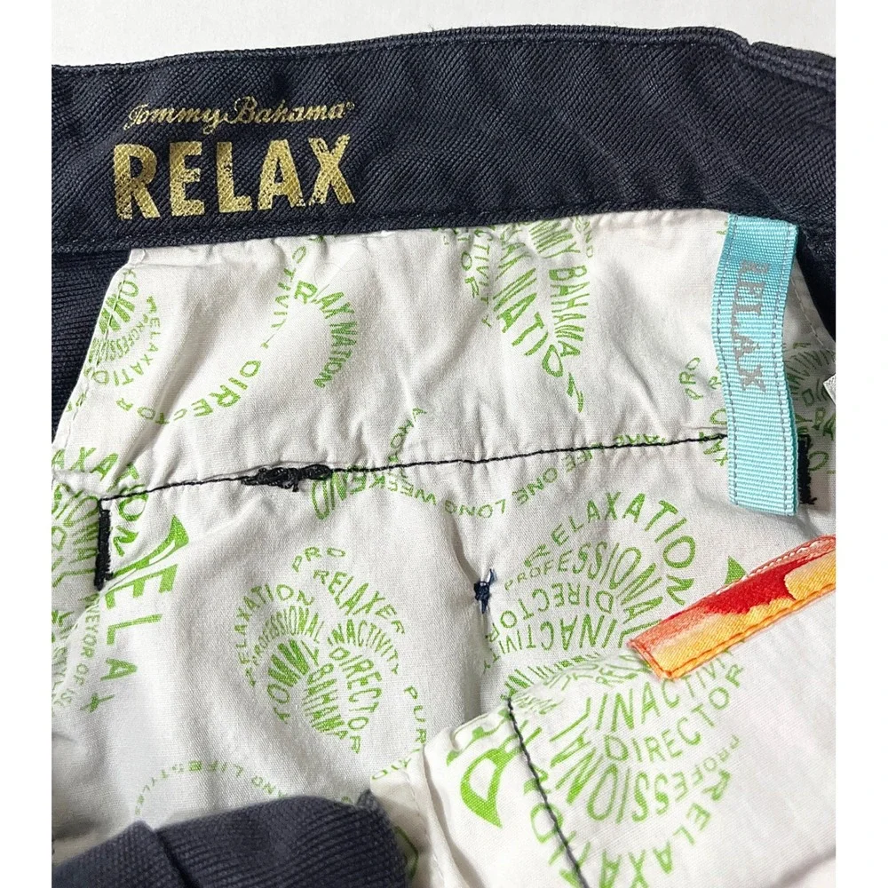 Tommy Bahama Relax Cargo Shorts Men's 36 Utility Dark Gray Outdoor Tencel Cotton